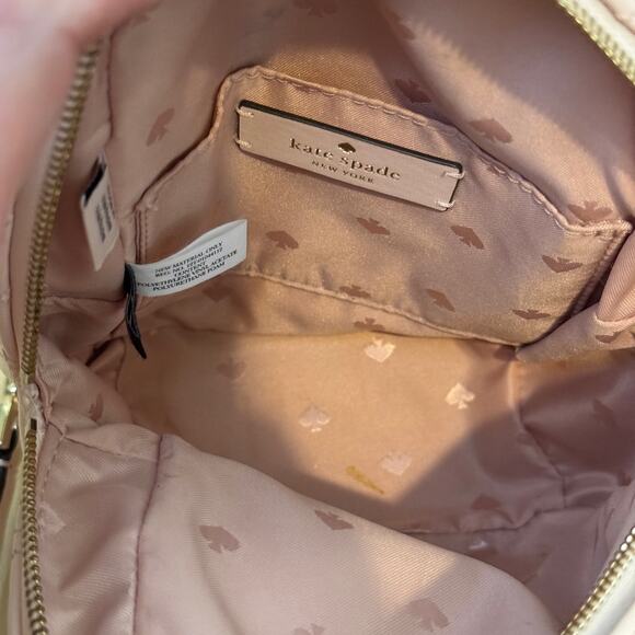 Kate Spade Briar Lane Quilted Mini Convertible Light Pink Backpack - Picture 6 of 10